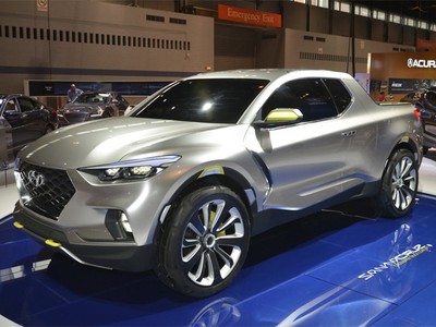 Santa Cruz concept - tiền thân của mẫu bán tải đầu tiên của Hyundai. Ảnh: Techmalak.