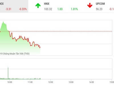 Phiên sáng 19/9: Tiếp tục điều chỉnh