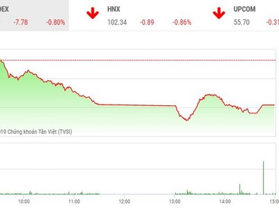 Phiên chiều 28/11: Lực cầu bắt đáy giúp VN-Index giữ được mốc 970 điểm