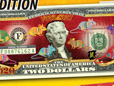 Tờ tiền được quảng cáo là do Bộ Tài Chính Mỹ phát hành nhưng tế chỉ là chiêu lừa đảo của các shop online. Ảnh TL.