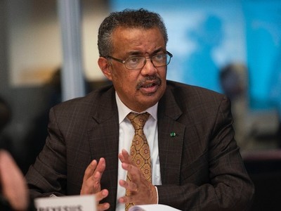 Tổng giám đốc WHO Tedros Adhanom Ghebreyesus trong cuộc họp khẩn ngày 30/1, tuyên bố dịch viêm phổi do nCoV là Tình trạng Khẩn cấp Y tế Công cộng Quốc tế. Ảnh: WHO.