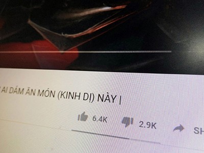 Video liên quan đến virus corona của YouTuber Việt nhận hàng ngàn lượt dislike. 