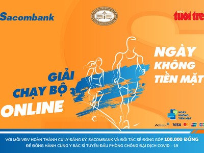 Sacombank tổ chức giải chạy bộ ‘đặc biệt’ hưởng ứng Ngày không tiền mặt 2020