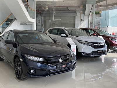 Xe Honda trưng bày tại một đại lý ở TP HCM. Ảnh: Thành Nhạn.