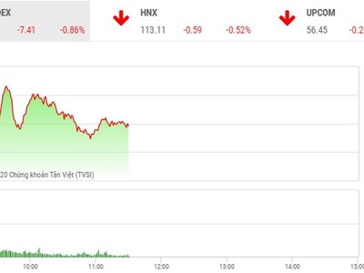 Giao dịch chứng khoán sáng 25/6: Cổ phiếu nhỏ trở lại, VN-Index vẫn chìm trong sắc đỏ