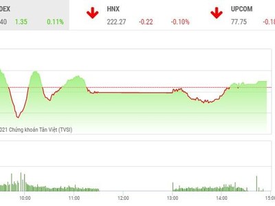 Giao dịch chứng khoán chiều 14/1: Nhóm cổ phiếu nhỏ đua nhau tăng trần
