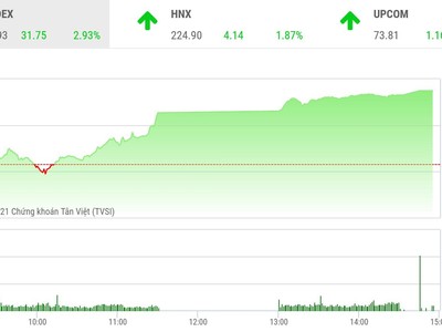 Giao dịch chứng khoán phiên chiều 9/2: Tưng bừng đón Tết