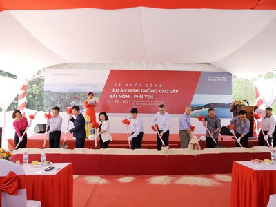 Indochina Kajima khởi công dự án nghỉ dưỡng cao cấp Bãi Nồm