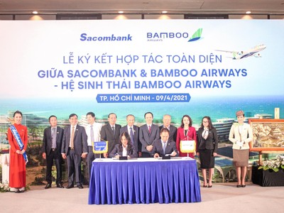 Sacombank và Bamboo Airways hợp tác toàn diện