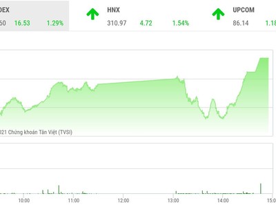 Giao dịch chứng khoán phiên chiều 29/7: Dòng tiền lan tỏa, VN-Index tăng hơn 16 điểm