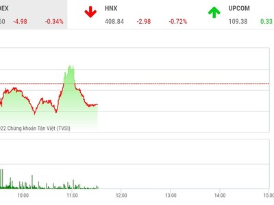 Giao dịch chứng khoán phiên sáng 27/1: Giao dịch chậm chờ nghỉ Tết