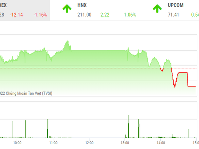 Giao dịch chứng khoán phiên chiều 1/12: Lực bán chốt lời gia tăng, VN-Index điều chỉnh