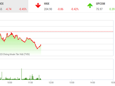 Giao dịch chứng khoán phiên sáng 29/3: Sắc đỏ lấn át, VN-Index về 1.050 điểm