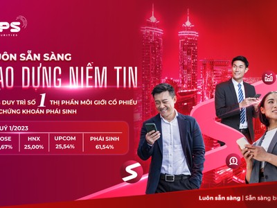 VPS duy trì Top 1 thị phần quý I/2023