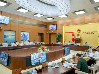 Một phiên họp của Ủy ban Thường vụ Quốc hội.