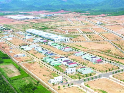 Một phần Khu công nghiệp Becamex Bình Định. Ảnh: Chí Thiện.