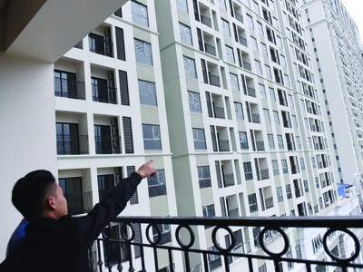 Giá chung cư tăng mạnh trong năm 2024. Ảnh: Dũng Minh.