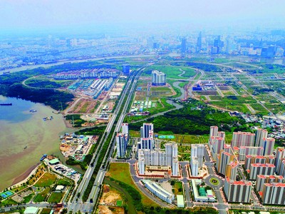 Gần 40.000 căn hộ tái định cư tại Thủ Thiêm sẽ được đấu giá thời gian tới. Ảnh: Lê Toàn.