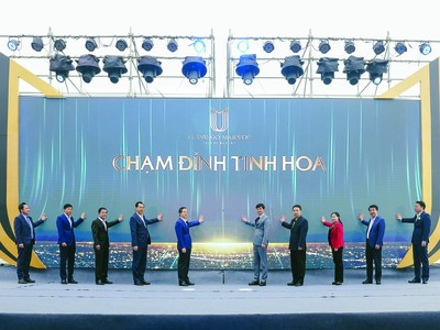 Lễ khởi công dự án Flamingo Majestic Island Resort của Tập đoàn Flamingo tại xã Phúc Xuân, TP. Thái Nguyên ngày 15/3/2025.