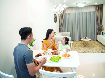 Việc sở hữu 1 căn hộ diện tích vừa phải giúp người mua giảm áp lực tài chính. Ảnh: Dũng Minh.