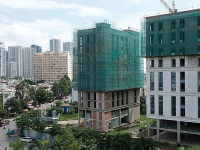 Trước đây, chủ đầu tư gặp nhiều khó khăn khi xin giấy phép xây dựng cho dự án. Ảnh: Trọng Tín.