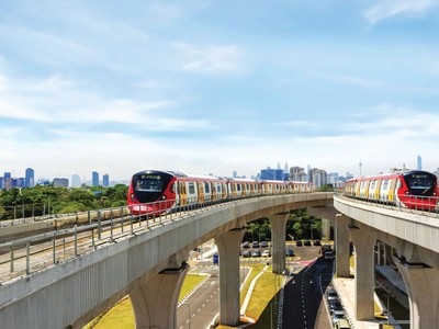 Một dự án đường sắt của Gamuda.