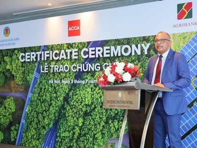 Ông Ren Varma, Giám đốc Khu vực Đông Nam Á lục địa, ACCA phát biểu tại sự kiện. Ảnh: ACCA Việt Nam.