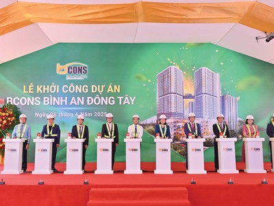Lễ khởi công dự án Bcons Bình An Đông Tây. Ảnh: Việt Dũng.