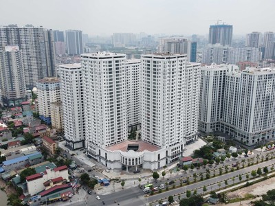 Giá căn hộ tại Thủ đô đã tăng rất cao. Ảnh: Dũng Minh.