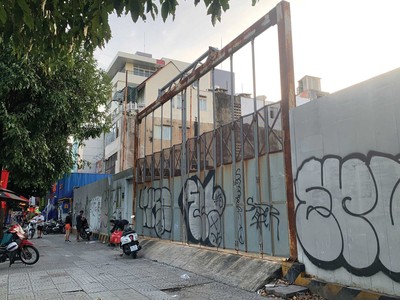 Khu đất mặt tiền đường Võ Thị Sáu vừa được UOA Group thâu tóm. Ảnh: Trọng Tín.