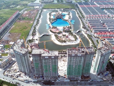 Đầu tư dự án bất động sản luôn cần nguồn vốn lớn. Ảnh: Dũng Minh.