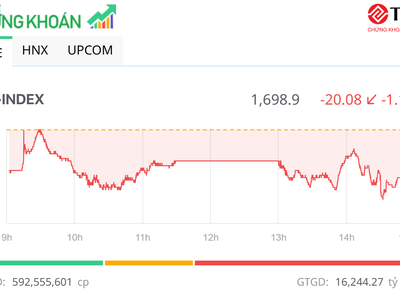 Nhóm Vingroup và bluechip điều chỉnh, VN-Index để mất mốc 1.700 điểm