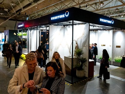 Gian hàng Vicostone Canada Inc. tại triển lãm IDS Toronto 2026.