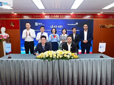 Lễ ký kết hợp tác chiến lược giữa đại diện Seaholdings và VietinBank.