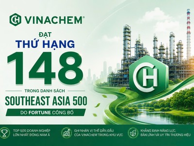 Vinchem được vinh danh trong bảng xếp hạng 500 doanh nghiệp hàng đầu Đông Nam Á năm 2026