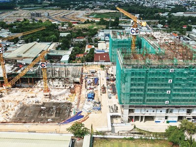 Dự án Monrei Saigon đang được đẩy nhanh tiến độ thi công.
