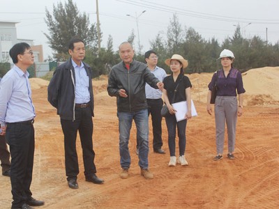 Chủ tịch UBND tỉnh Quảng Bình kiểm tra tiến độ Dự án Khu Du lịch Indochina Quảng Bình Resort của Công ty cổ phần Đông Dương Miền Trung