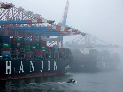 Đội tàu của Hanjing giảm xuống 10 lần