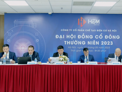 Chế tạo điện cơ Hà Nội (HEM) chia cổ tức tiền mặt 25%