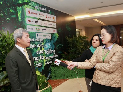 Ông Nguyễn Duy Thuận, CEO Tập đoàn Lộc Trời chia sẻ bên lề sự kiện