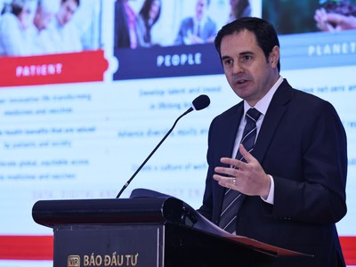 Ông Dion Warren, Tổng giám đốc khu vực Đông Nam Á và Ấn Độ, Takeda. Ảnh: Dũng Minh