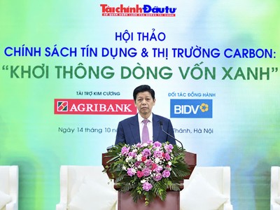 Tổng biên tập Báo Tài chính - Đầu tư Phạm Văn Hoành phát biểu khai mạc Hội thảo. Ảnh: Dũng Minh