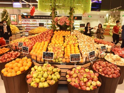 Hàng hóa trong siêu thị Vinmart