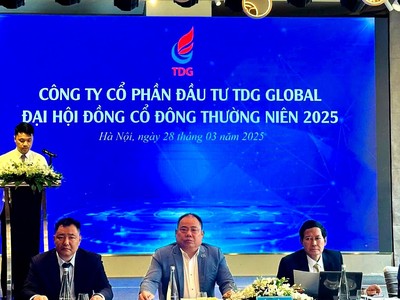 ĐHĐCĐ TDG Global (TDG): Lên kế hoạch năm 2025 doanh thu 2.000 tỷ đồng, chào bán tối đa 30,67 triệu cổ phiếu