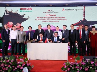 Mitsubishi “bắt tay” với Phúc Khang phát triển dự án bất động sản xanh
