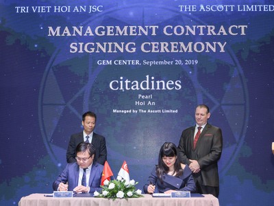 Công ty cổ phần Tri Việt Hội An ký kết hợp tác chiến lược với The Ascott Limited