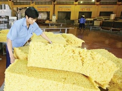 Xuất khẩu cao su giảm mạnh 2 tháng đầu năm
