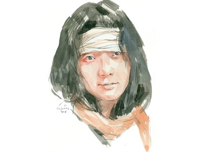 Võ Thị Mỹ Linh - người sáng lập Volunteer House Vietnam. Tranh: HOÀNG TƯỜNG 