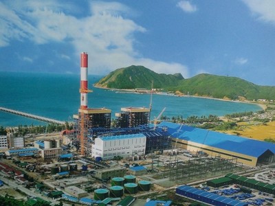 Một phần dự án Formosa tại Khu kinh tế Vũng Áng.