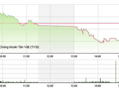 Phiên chiều 22/12: "Gãy cánh"